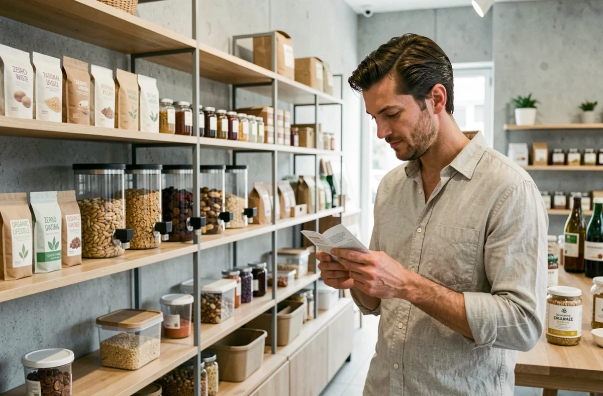 Boutique Taktik Eco à Colmar avec rayons de vrac et produits zéro déchet
